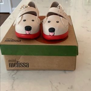 Mini Melissa dog shoes
